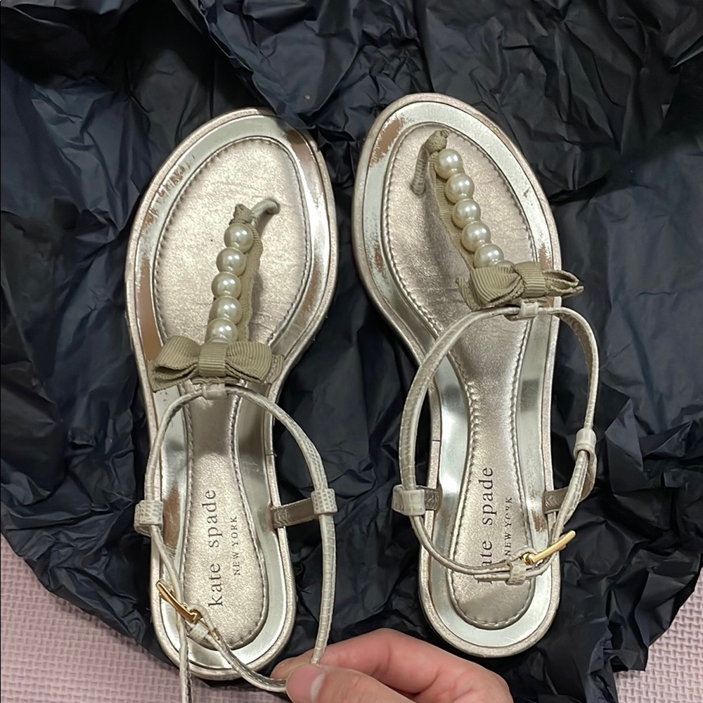 Kate Spade Gold Elegant Sandals